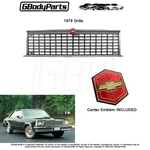 1978 Malibu El Camino Grill With Bowtie Emblem Insert Included Gm #463522 459245. Fixed Price $195.00.