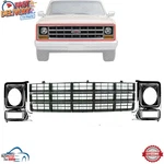 New Front Grille Headlight Doors Black & Chrome For 1977-1980 Chevrolet C10 K10. Fixed Price $183.20.