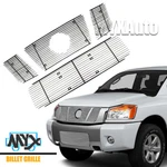 Fits 2008-2015 Nissan Titan Billet Grille Chrome Bumper And Upper Insert. Fixed Price $120.61.
