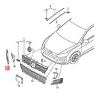 Vw Golf Variant 4MOTION AU1 Air Guide Grille Satin Black 5GM853666C9B9. Fixed Price $168.45.