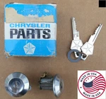 Mopar Nos Lockset 1962-65 Body Chrysler 2161356 Dodge Plymouth 1964-69 Van. Fixed Price $180.00.
