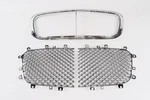 Bentley Gtc Flying Spur Front Center Grille Inserts + Chrome Trim 2004 - 2008. Fixed Price $1250.00.