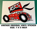 American Sprint Car Series - Vintage Original Vinyl Decal Sticker. Fixed Price $9.39.