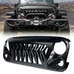 Front Bumper Shark Grille Stock For 2007-2018 Jeep Wrangler Jk Matte Black. Fixed Price $105.98.