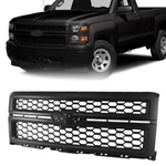 Front Bumper Grille For 2014 2015 Chevrolet Silverado 1500 Matte Black. Fixed Price $93.00.