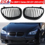 Pair Gloss Black Front Kidney Grille For Bmw E60 E61 550I 530I 535I M5 2003-2010. Fixed Price $29.99.