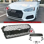 Fits 18-19 Audi A5 B9 RS5-STYLE Badgeless Honeycomb Front Grille (black). Fixed Price $188.99.