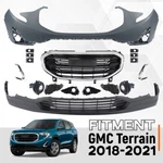 Front Bumper Cover Grille Assembly Kit For 2018-2021 Gmc Terrain W/fog Lights. Fixed Price $364.00.