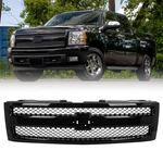 Gloss Black Front Bumper Grille For 2007-2013 Chevrolet Silverado 1500. Fixed Price $96.00.