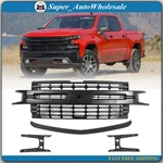 For Chevrolet Silverado 1500 2019 2020 2021 Front Bumper Upper Grille 84493319. Fixed Price $210.12.