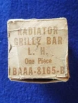 1953 Original Nos Ford Pickup Grille Bar Trim Piece Left Hand BAAA-8165-B. Fixed Price $25.00.