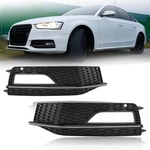 Bumper Fog Light Lamp Cover Grill Pair For Audi A4 S-line S4 2013 2014 2015 2016. Fixed Price $32.21.