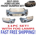 2017 2018 2019 Ford Escape Front Bumper Cover With Grills And Fog Lamps New!. Fixed Price $269.10.