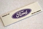 1962 Ford Product Of Motor Company Trademark Plate Blue Galaxie Thunderbird. Fixed Price $19.50.