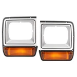 Fit For 86-90 Dodge Pickup Headlight Headlamp Bezel W/ Corner Parking L&r. Fixed Price $33.95.