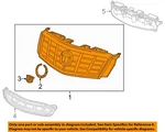 Gm Oem 16-17 Xts Front Bumper Grille Components-upper 84009770. Fixed Price $813.60.