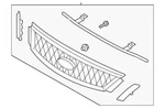 Genuine Ford 2007 Five Hundred Limited Sel Radiator Grille Chrome 7G1Z-8200-AA. Fixed Price $280.25.
