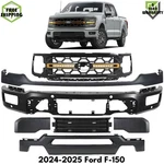 Front Bumper Face Bar Primed Steel & Grille Assembly 2024-2025 Ford F-150. Fixed Price $2400.00.