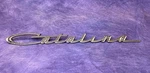 1965 66 Pontiac Catalina Script Fender Emblem. Fixed Price $24.99.