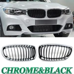 Fits Bmw 3-SERIES F34 Gt 2012-2018 Front Bumper Kidney Grille Chrome+black Pair. Fixed Price $53.99.