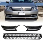 Fit 2012-2015 Volkswagen Vw Passat Front Lower Grille + Fog Light Cover W/chrome. Fixed Price $48.98.