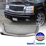 For 2002-2006 Cadillac Escalade Est Esv Chrome Front Bumper Mesh Hood Grille. Fixed Price $118.98.
