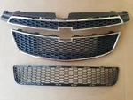 3PC Set 2011-2014 Chevy Cruze Rs Pkg Front Bumper Upper & Lower Grille Clip New. Fixed Price $148.20.