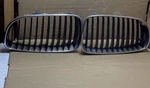 Bmw E81 E82 E87 Series - Pair Of Front Bumper Chrome Kidney Grills Lci. Fixed Price $40.26.