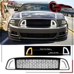 Fits 13-14 Ford Mustang Non-shelby Front Bumper Upper Grille W/ Led Lights. Fixed Price $69.99.