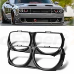 Lh & Rh Front Headlight Bezel Lamp Cover Trim Set For 2015-2021 Dodge Challenger. Fixed Price $13.45.