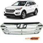 For 2013-2016 Hyundai Santa Fe Sport Style Front Upper Grille Black+chrome. Fixed Price $129.94.