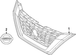 Genuine Nissan Grille 62310-6RZ1B. Fixed Price $222.18.