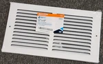 Ez-flo 12 X 6 In Return Grille White Stationary Metal Air 8 Pk. Fixed Price $74.80.