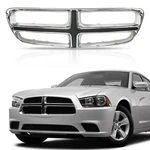 Front Grille Shell Chrome Black For 2011-2014 Dodge Charger. Fixed Price $50.29.