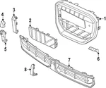 Genuine Bmw Upper Grille 51-13-5-A37-681. Fixed Price $352.65.