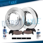 Front Brake Rotors + Pads For Chevy Gmc K3500 Dodge Ram 2500. Fixed Price $131.10.