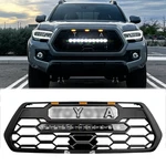 Front Grille Fits For 2016 - 2023 Toyota Tacoma Black W/leds & Light Bar. Fixed Price $152.89.
