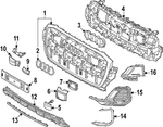 Genuine Audi Grille 4M0-853-651-BJ-MX3. Fixed Price $987.75.