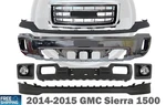 Front Bumper Chrome Steel & Grille Assembly Kit For 2014-2015 Gmc Sierra 1500. Fixed Price $1160.99.