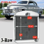 For 1947-1949 48 Plymouth Chrysler P15 Deluxe 3.6/5.3L Rows Aluminum Radiators. Fixed Price $159.00.