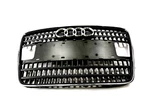 2007-2009 Audi Q7 (4L) Front Hood Lid Vent Grille W/ License Mount (gray Chrome). Fixed Price $189.99.