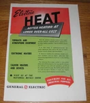 1946 4-PAGE General Electric Ad Furnaces, Electronic Heaters, Calrod. Fixed Price $17.99.