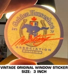 Golden Horseshoe Mustang Association - Vintage Original Window Decal Sticker. Fixed Price $9.53.