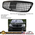S-class Maybach Style Grille S550 S63 S450 2007 2008 2009 All Black Gt Luxury. Fixed Price $195.00.