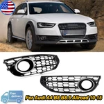 For Audi A4 B8.5 Allroad 2.0L 2010-2015 Honeycomb Front Fog Light Grill Bezel. Fixed Price $54.47.