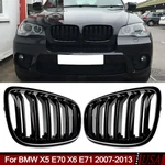 Front Bumper Kidney Grilles For Bmw X5 E70 X6 E71 2007-2013 Gloss Black. Fixed Price $33.66.
