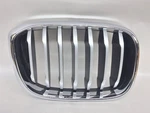 Passenger Grille Upper Bumper Mounted Chrome Surround Fits 18-19 Bmw X3 1287818. Fixed Price $198.00.