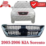 New Grille Fits 2003-2006 Kia Sorento Black W/chrome Molding Front KI1200111. Fixed Price $205.90.