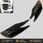 Scopione Carbon Fiber Bumper Fog Lights Trim Vents For Porsche 15-18 Macan Turbo. Fixed Price $900.00.
