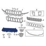 For Jeep Grand Cherokee 2022-2025 68590203AB Front Lower Grille. Fixed Price $214.46.